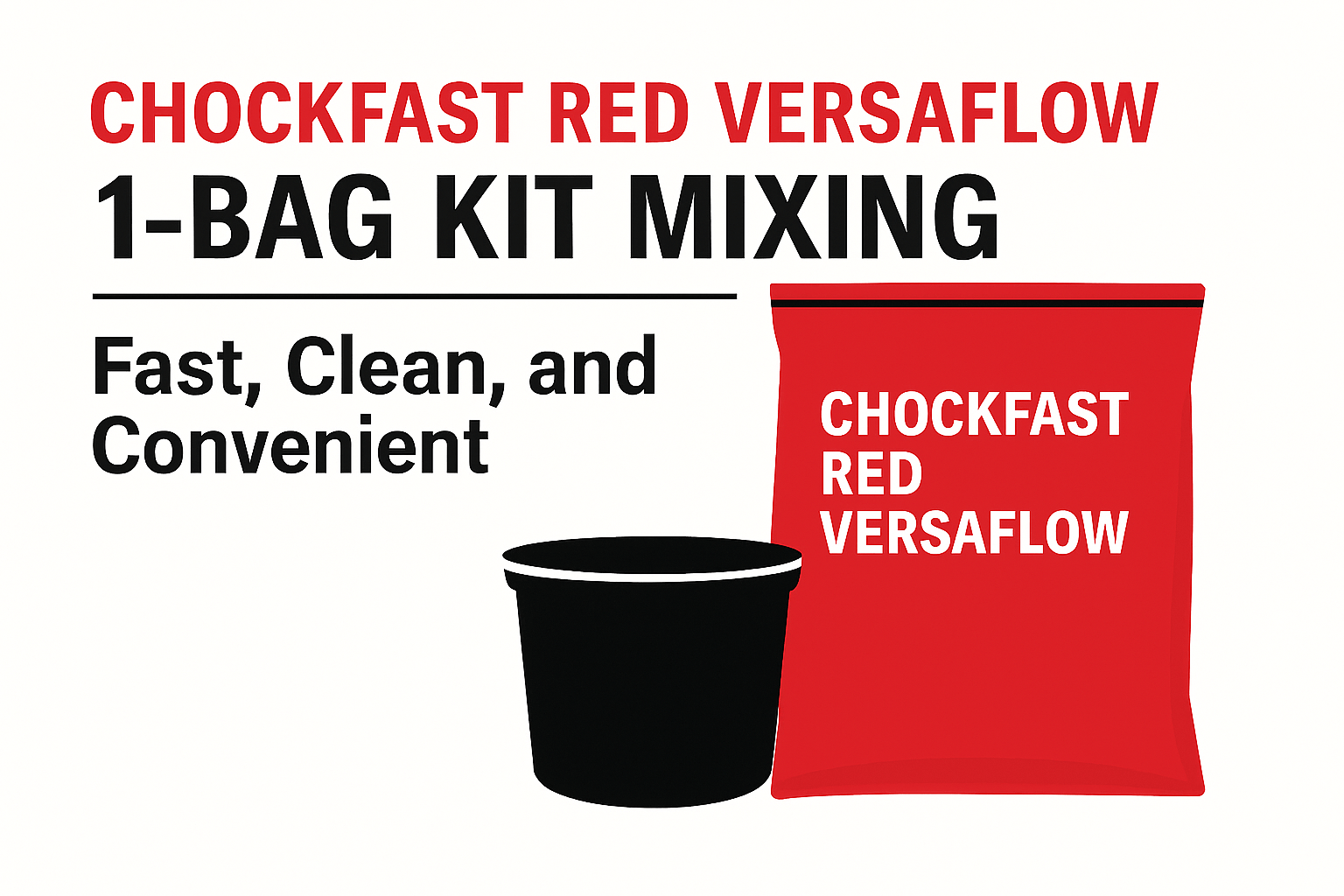 Read more about the article Chockfast Red Versaflow 1-Bag Kit Mixing