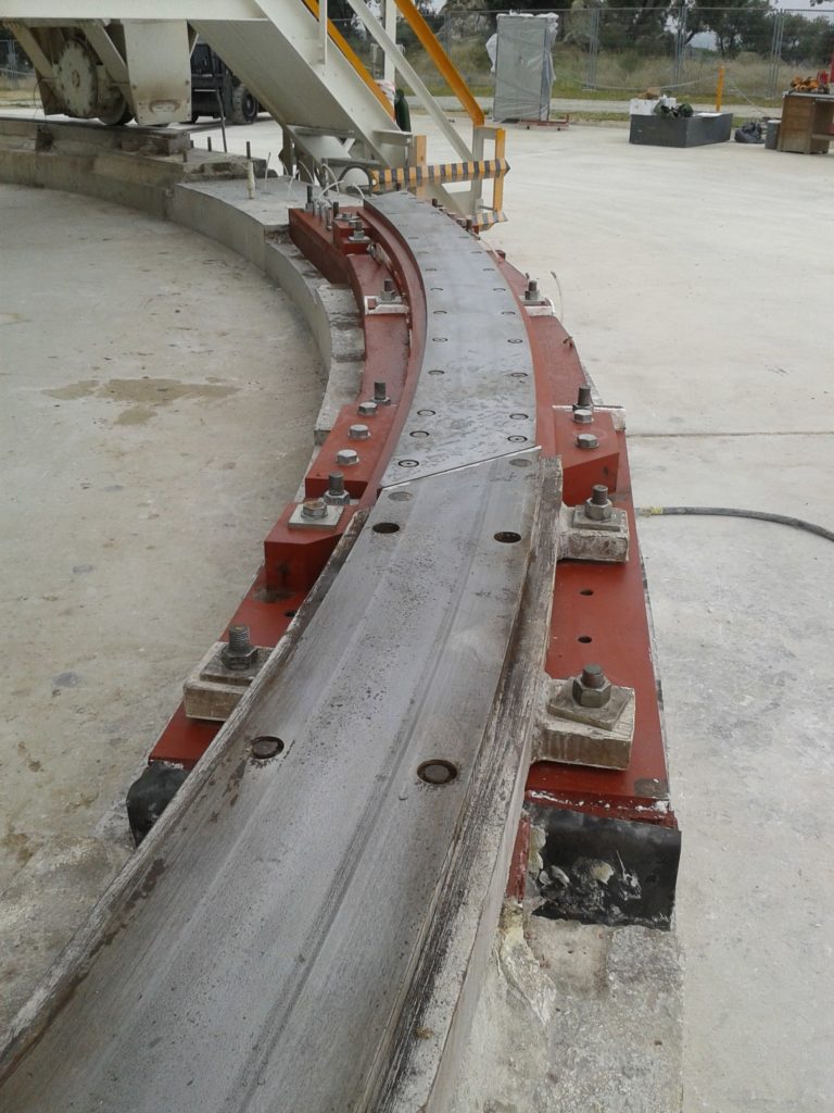 Completed repair of track with Chockfast Red