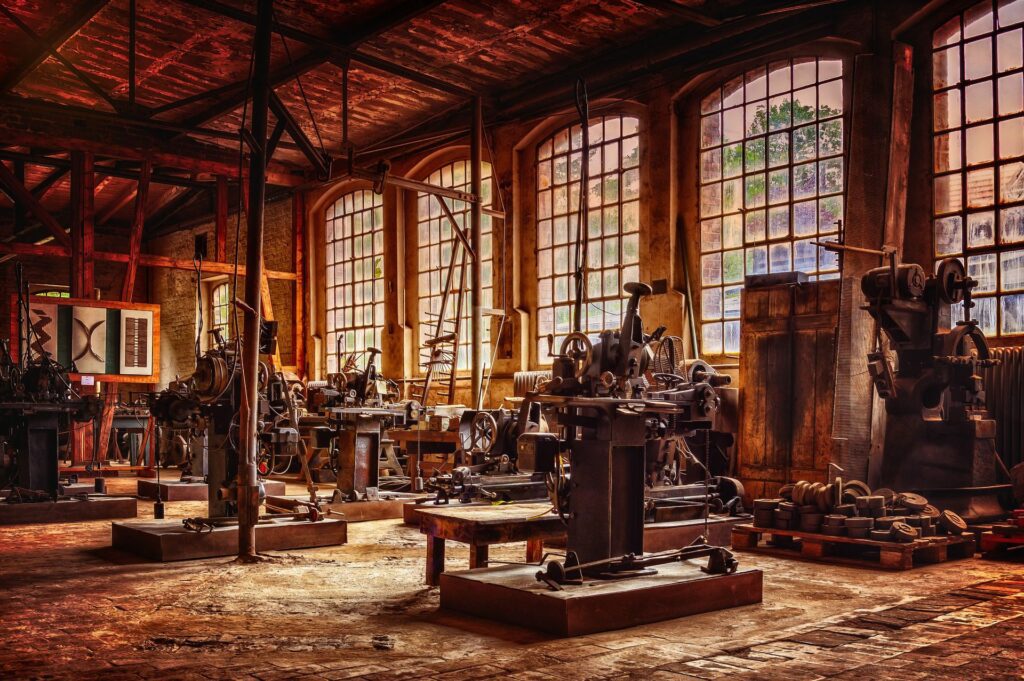 Factory nostalgia machines past old