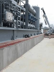 ITW Performance Polymers Industrial Grouts, Polymers, and Foundation Systems in Action skid with Chockfast poured
