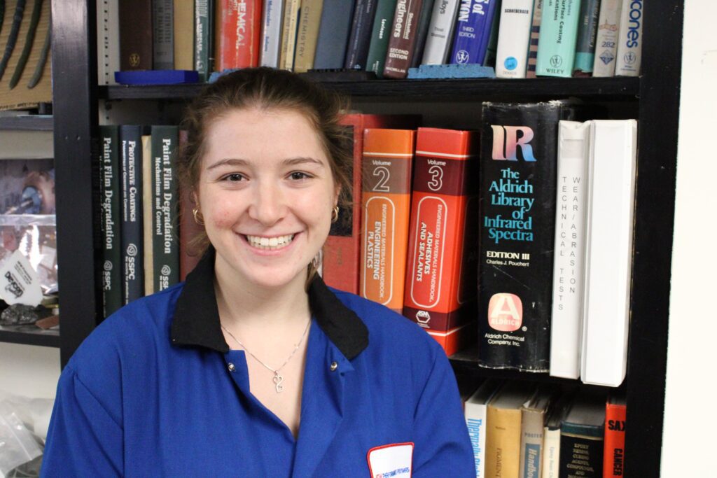 Paige Newell Library Lab Coat Headshot