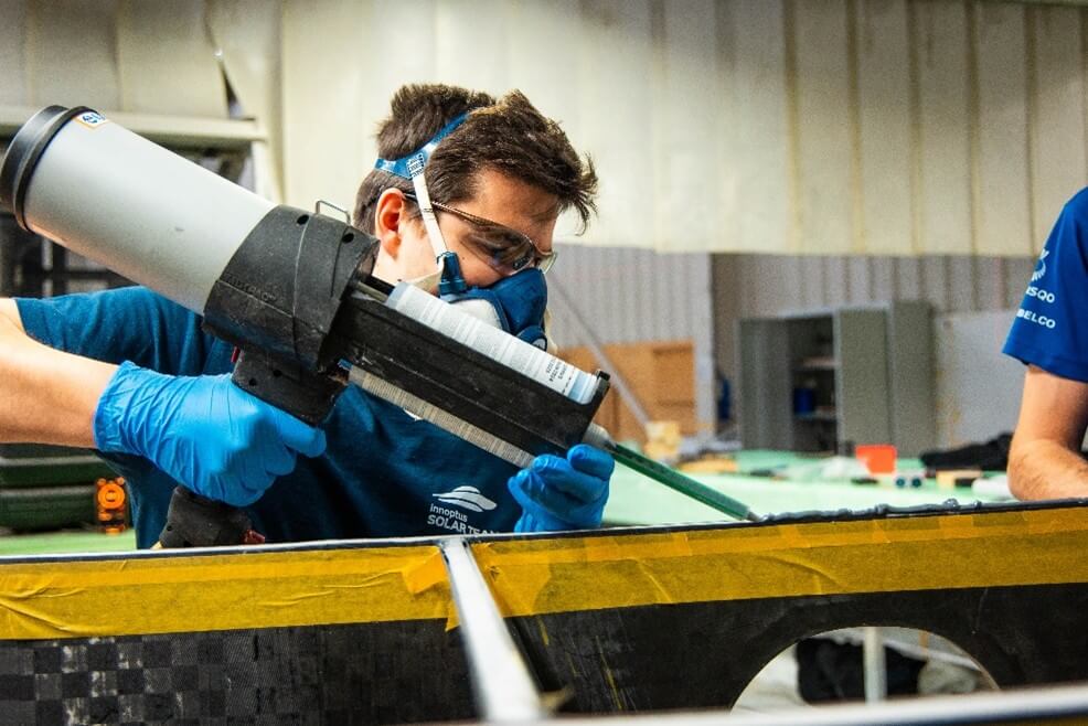 Innoptus Solar Team Streamlined Production with Advanced Bonding Technology Plexus Adhesives