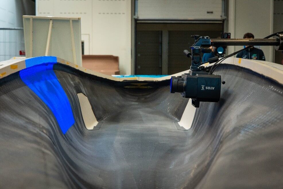 After making both parts, we measure those parts using a 3D measuring system. After this step, we know how we need to pre-pare the OS for the assembly phase.