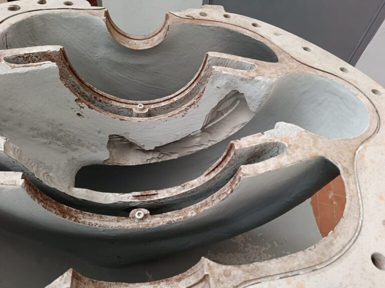 Close up of damaged pump
