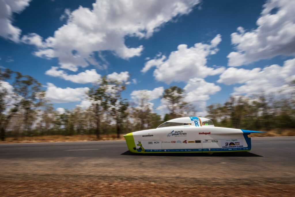 Punch Powertrain Solar Car driving with Plexus scaled