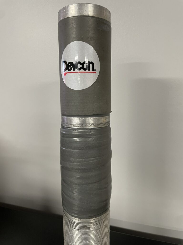 Devcon Titanium Putty Machined and Unmachined