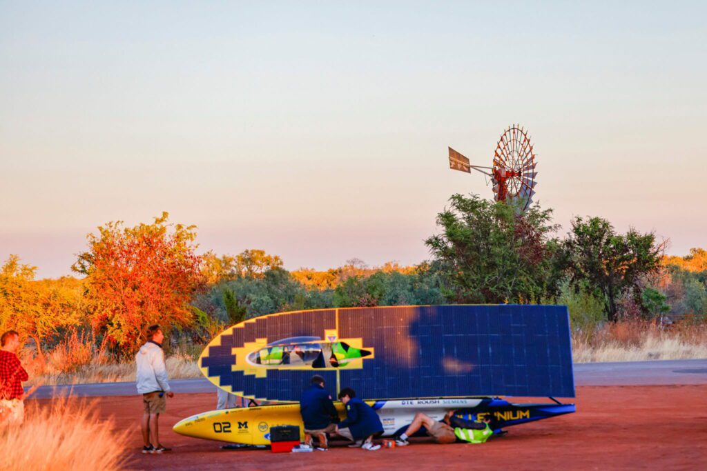 Solar car Millenium assembled with Plexus adhesives