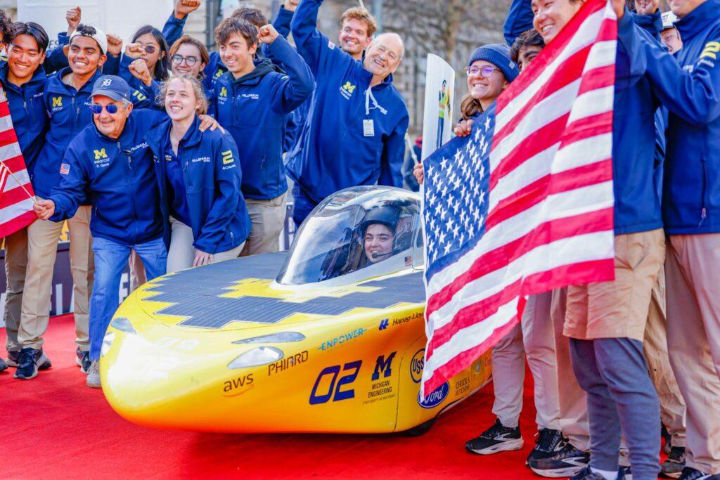 Solar car Millenium assembled with Plexus adhesives