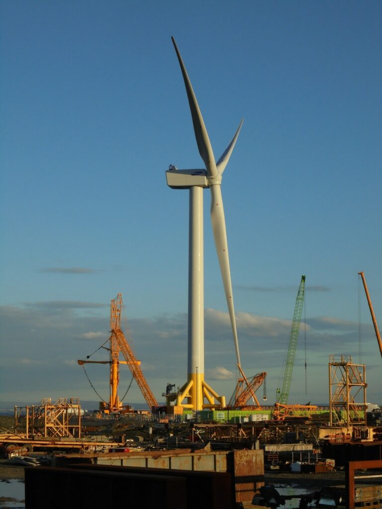 Wind turbine in He Dreiht wind farm case study